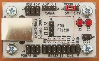 Obrázek modulu USB232R01A