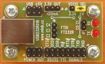Obrázek modulu USB232R01B